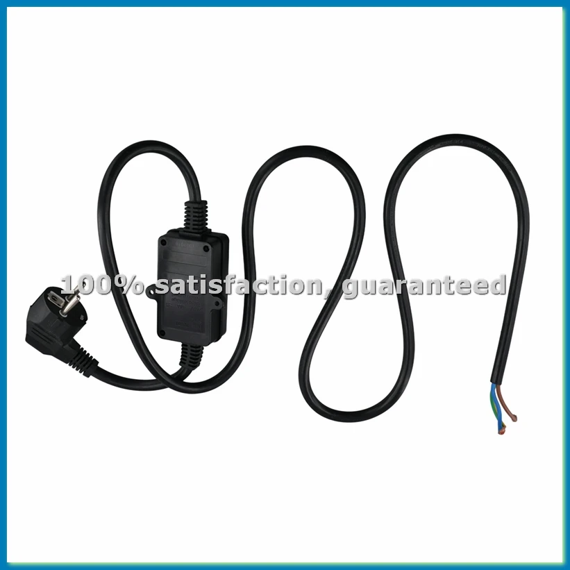 Розетка с дифференциальным автоматическим выключателем FI и кабелем, адаптер для личной защиты, вилка стандарта ЕС, черный - ABFB
Розетка с дифференциальным автоматическим выключателем FI и кабелем, адаптер для личной защиты, вилка стандарта ЕС, черный - ABFB