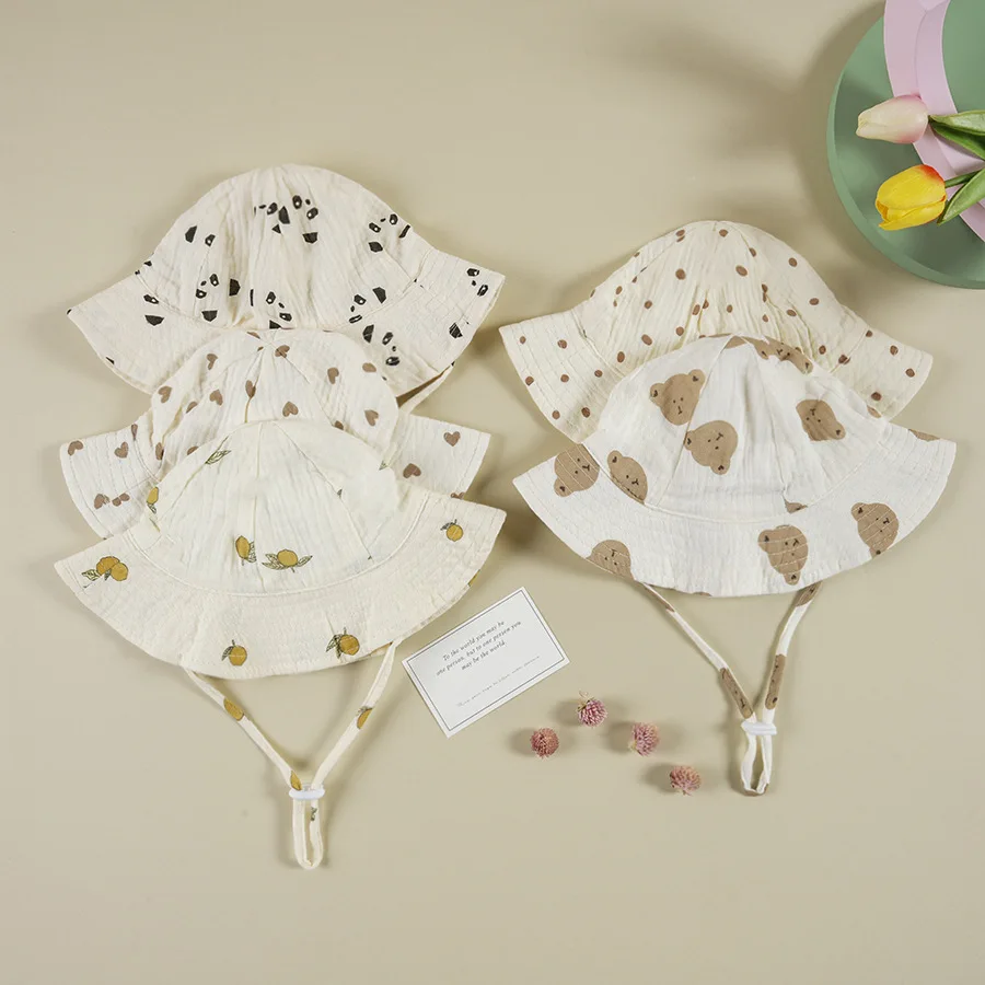 Print Baby Bucket Hat Summer Cotton Panama Sun Hat for Boy Girl Adjustable Drawstring Kids Fisherman Caps Infant Accessories
Print Baby Bucket Hat Summer Cotton Panama Sun Hat for Boy Girl Adjustable Drawstring Kids Fisherman Caps Infant Accessories