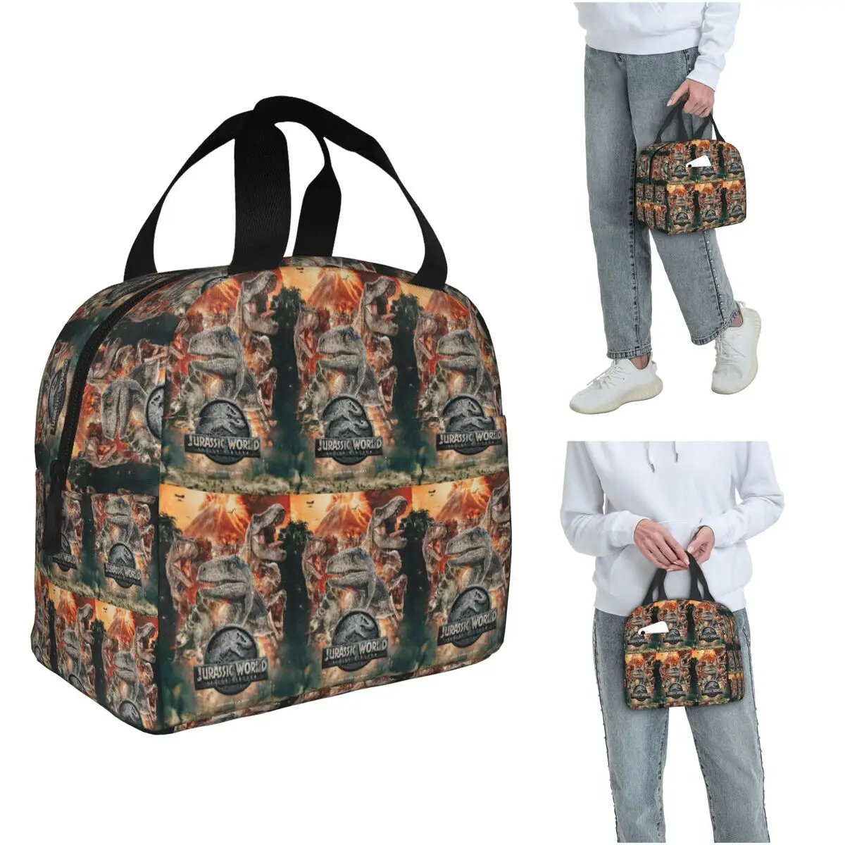 Jurassic World DinosaurFallen Kingdom 2018 Insulated Lunch Bag for Women Children Portable Food Boxes Thermal Lunch Box Tote
Jurassic World DinosaurFallen Kingdom 2018 Insulated Lunch Bag for Women Children Portable Food Boxes Thermal Lunch Box Tote