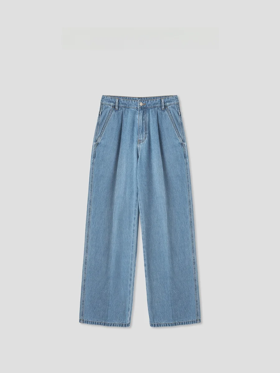 Romi Studio Ice Sensation Loose Straight Leg Jeans Cotton Texture Waed High Waist Blue Long Pants mat Sle Women's ...
Romi Studio Ice Sensation Loose Straight Leg Jeans Cotton Texture Waed High Waist Blue Long Pants mat Sle Women's ...