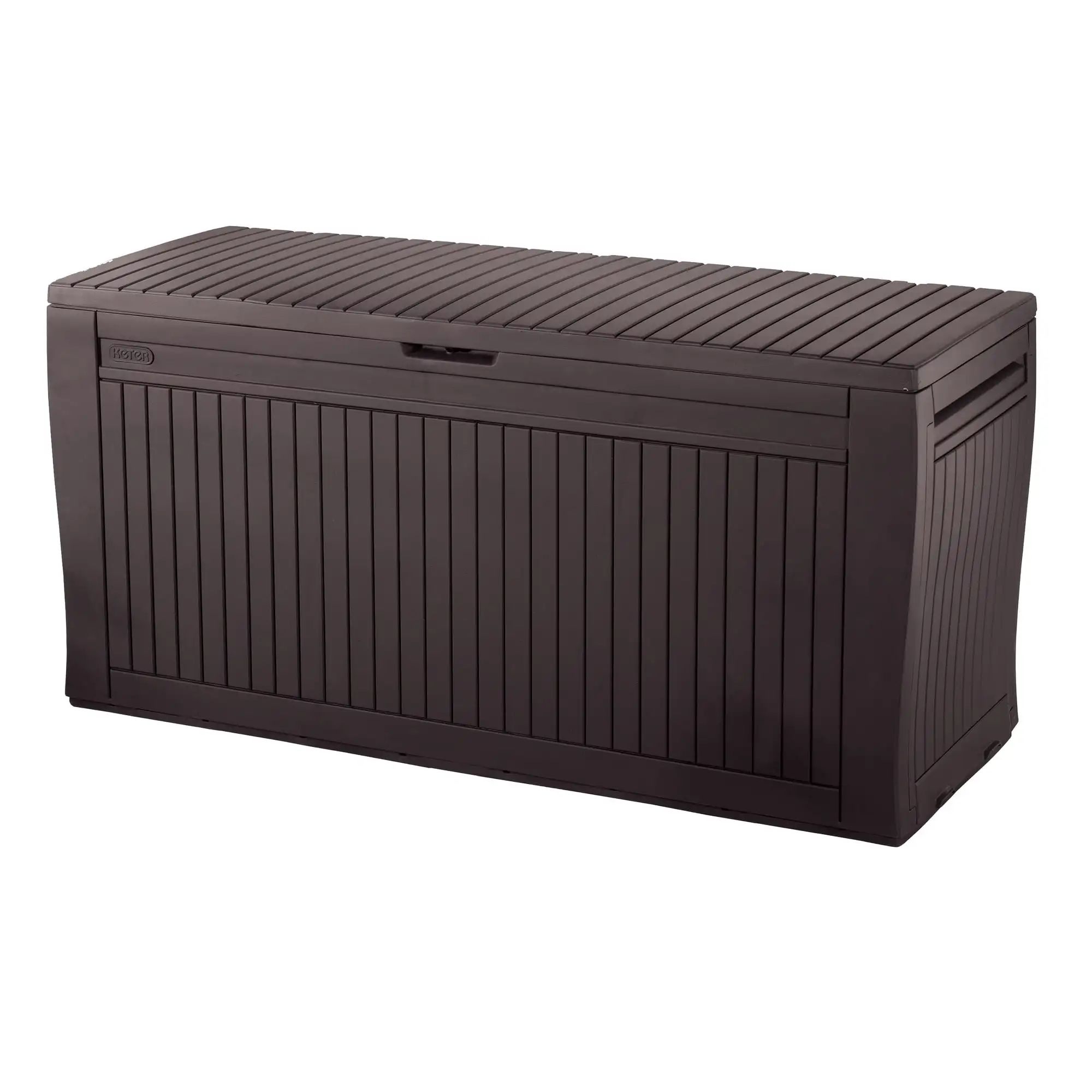 Keter Comfy 71 Gallon Durable Resin Outdoor Deck Box Storage Organization, Espresso Brown
Keter Comfy 71 Gallon Durable Resin Outdoor Deck Box Storage Organization, Espresso Brown