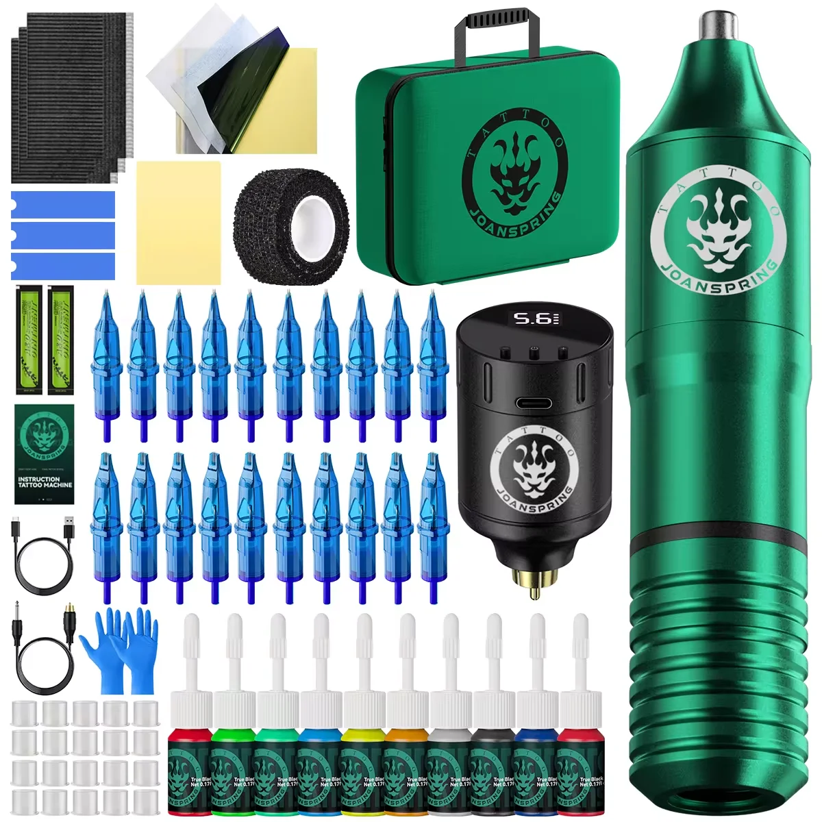 Tattoo Full Set Tattoo Pen Kit For Permanent Makeup Tattoo Machine Kit 1350mAh Wireless Tattoo Battery Tattoo Gun Kit
Tattoo Full Set Tattoo Pen Kit For Permanent Makeup Tattoo Machine Kit 1350mAh Wireless Tattoo Battery Tattoo Gun Kit