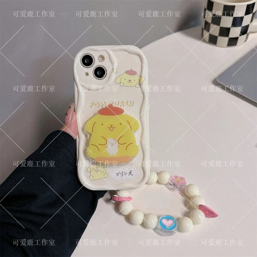 Pompom Purin 3D Wave Bracket Bracelet Phone Case for Samsung Galaxy S24 S23 S21 S20 FE Plus Ultra 4G 5G Soft Silicone Back Cover
Pompom Purin 3D Wave Bracket Bracelet Phone Case for Samsung Galaxy S24 S23 S21 S20 FE Plus Ultra 4G 5G Soft Silicone Back Cover