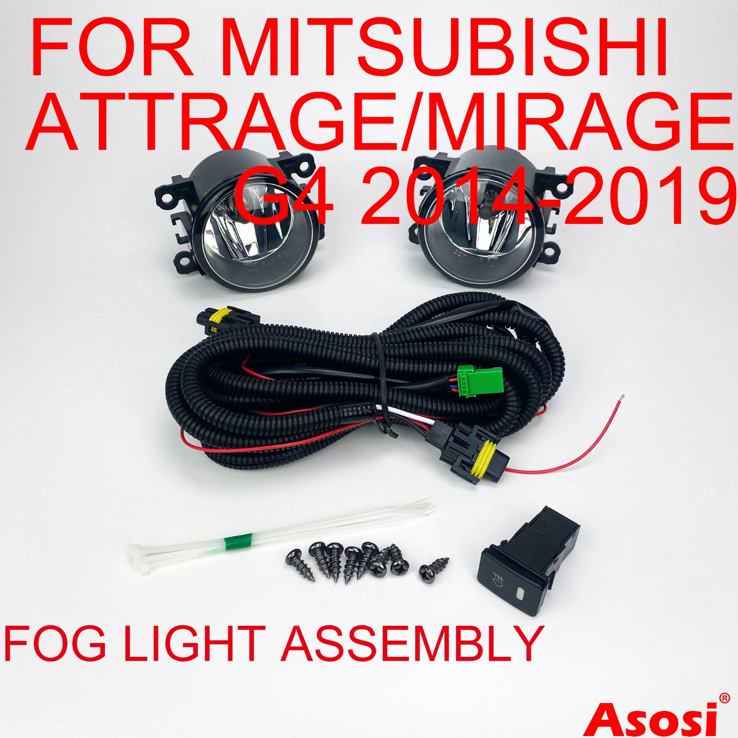 Front Bumper Fog Driving Lights For Mitsubishi Attrage / Mirage G4 2014 2015 2016 2017 2018 2019 With Bulb Switch Wire Harness
Front Bumper Fog Driving Lights For Mitsubishi Attrage / Mirage G4 2014 2015 2016 2017 2018 2019 With Bulb Switch Wire Harness