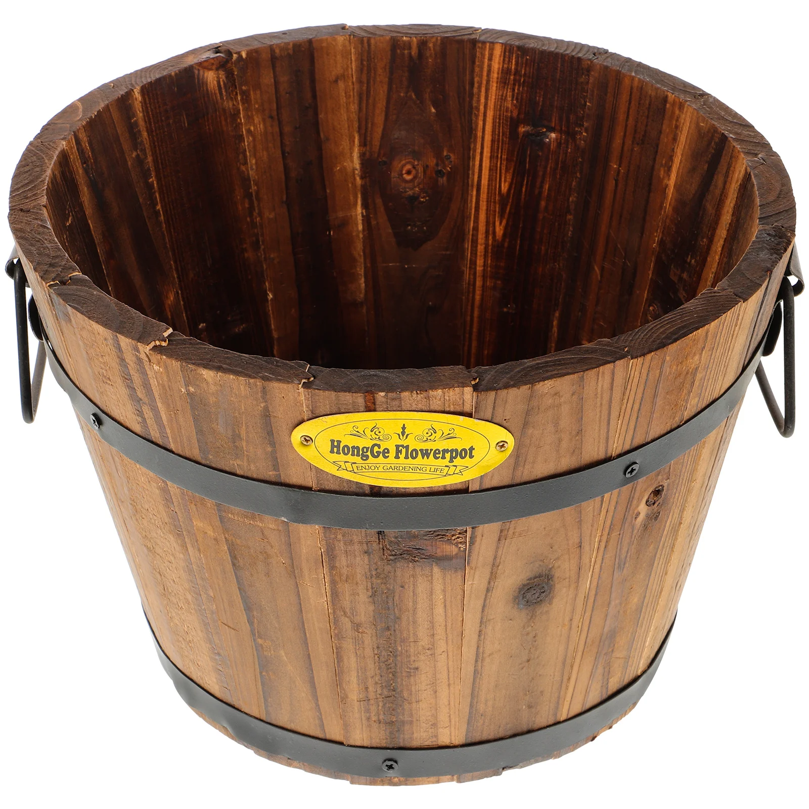 Wooden Flower Bucket Cachepot for Flowers Sealing Trough Planters Outdoor Large Pail Gardening Succulent Whiskey Barrel
Wooden Flower Bucket Cachepot for Flowers Sealing Trough Planters Outdoor Large Pail Gardening Succulent Whiskey Barrel