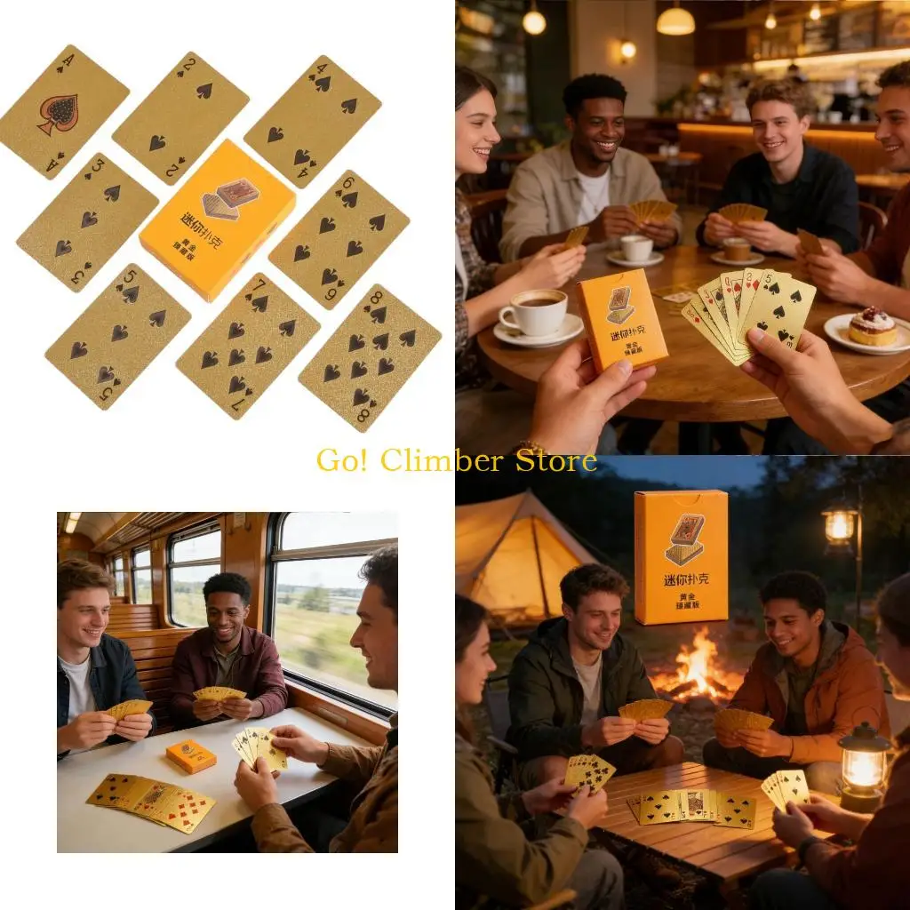 Q84C Waterproof Plastic Playing Cards With Elegant Golden Portable Travel Party Game Accessories For Outdoor Games
Q84C Waterproof Plastic Playing Cards With Elegant Golden Portable Travel Party Game Accessories For Outdoor Games