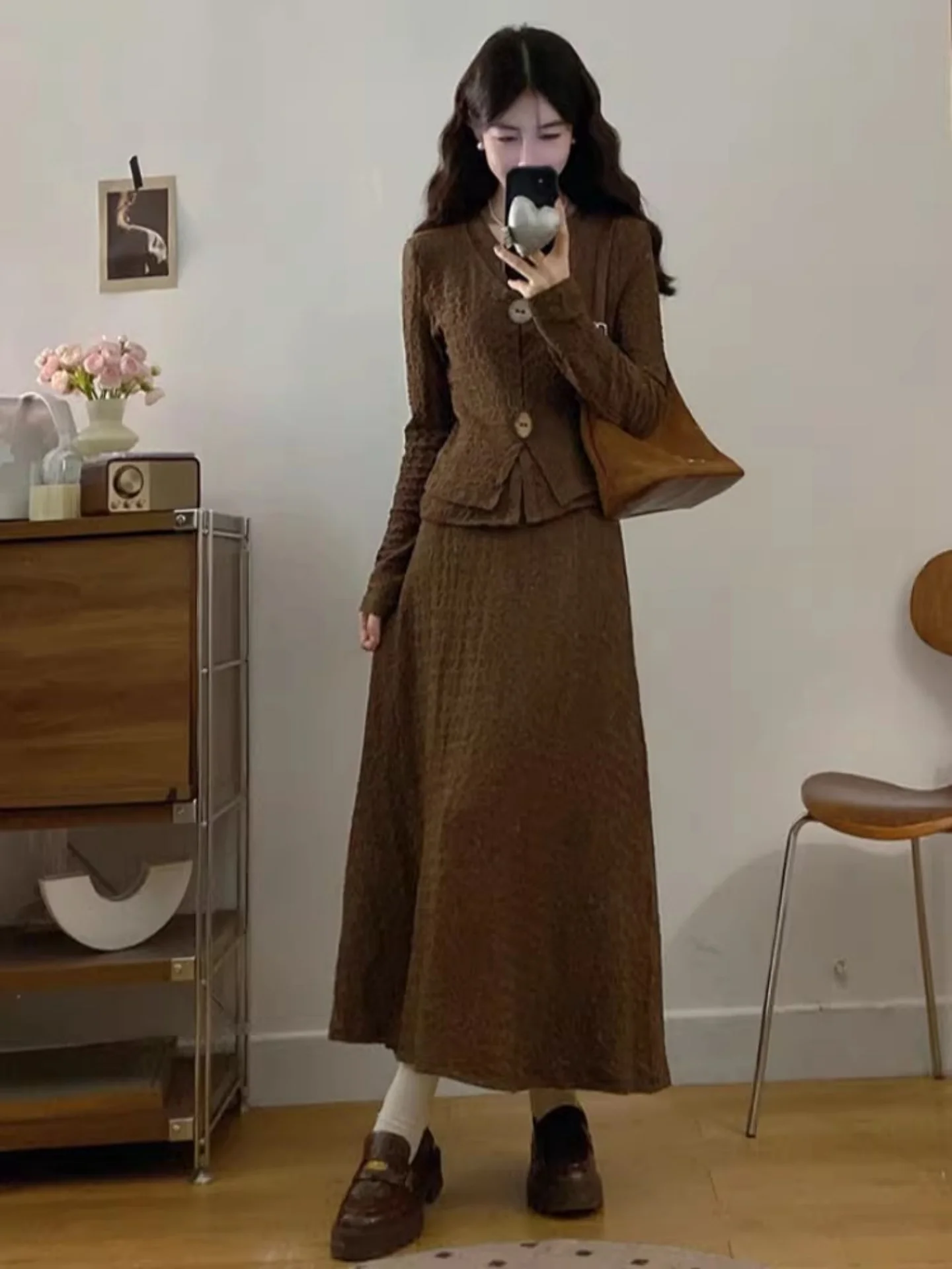 plus Size Spring 2026 Early Texture Sensation Top And Skirt Set Clete Look Korean Sle High Waist A-Line Midi Dr
plus Size Spring 2026 Early Texture Sensation Top And Skirt Set Clete Look Korean Sle High Waist A-Line Midi Dr