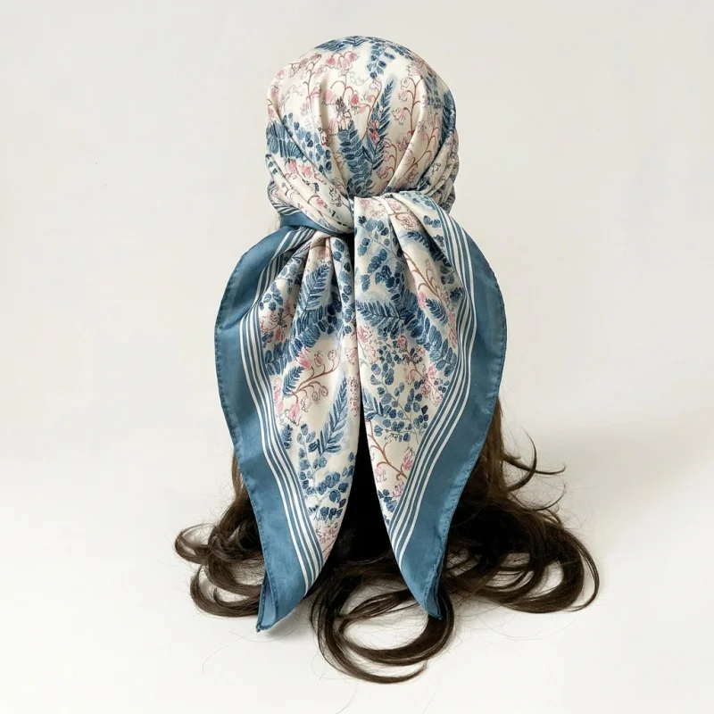 Luxury Satin Square Scarf Summer Women Hijab Fresh Botanical Floral Pattern Breathable Neck Tie Headband Elegant Hair Accessory
Luxury Satin Square Scarf Summer Women Hijab Fresh Botanical Floral Pattern Breathable Neck Tie Headband Elegant Hair Accessory