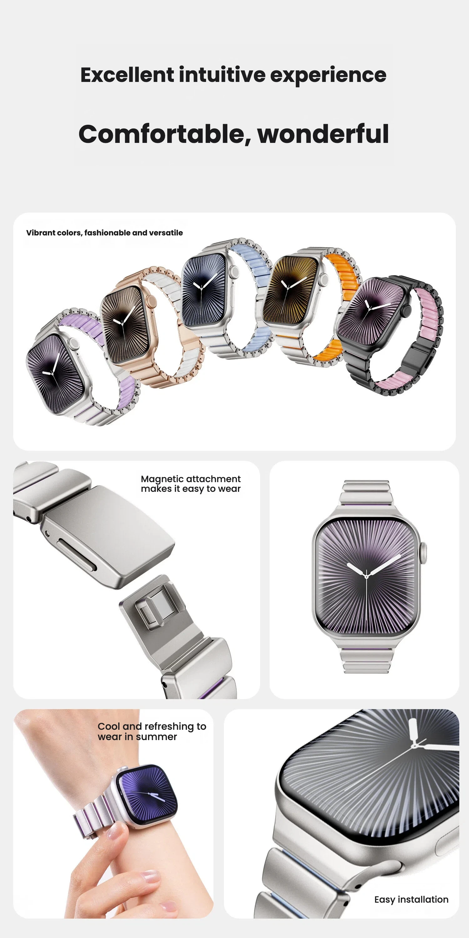 Slim Waist Stainless Steel Watch Strap Magnet Buckle For iWatch Series11 10 9 42/46/49/45/44mm Luxury Metal Wristband Bracelet
Slim Waist Stainless Steel Watch Strap Magnet Buckle For iWatch Series11 10 9 42/46/49/45/44mm Luxury Metal Wristband Bracelet