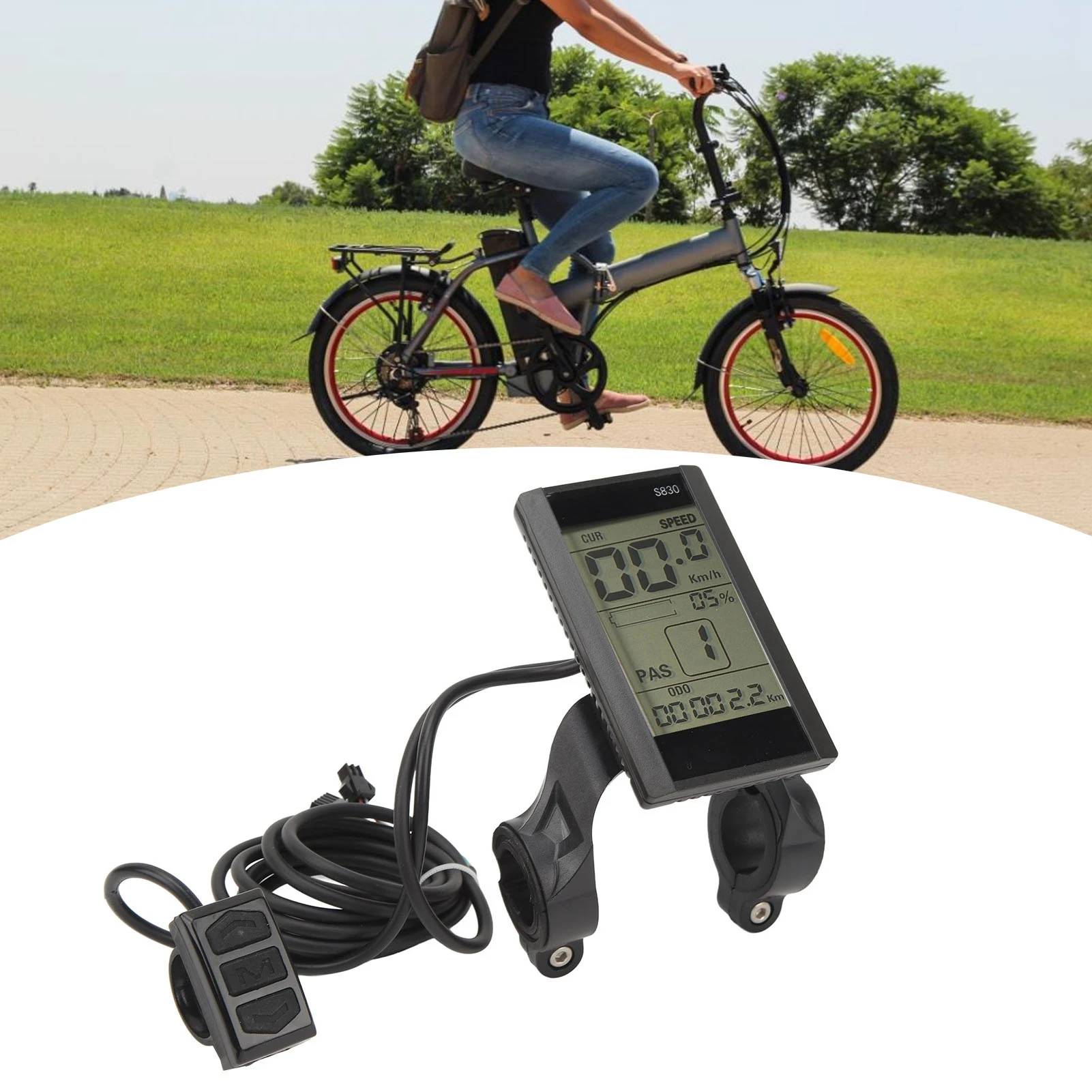 Electric Bike LCD Display Meter 24V 36V 48V S830 LCD Display Multifunctional Waterproof for Modification Accessories
Electric Bike LCD Display Meter 24V 36V 48V S830 LCD Display Multifunctional Waterproof for Modification Accessories