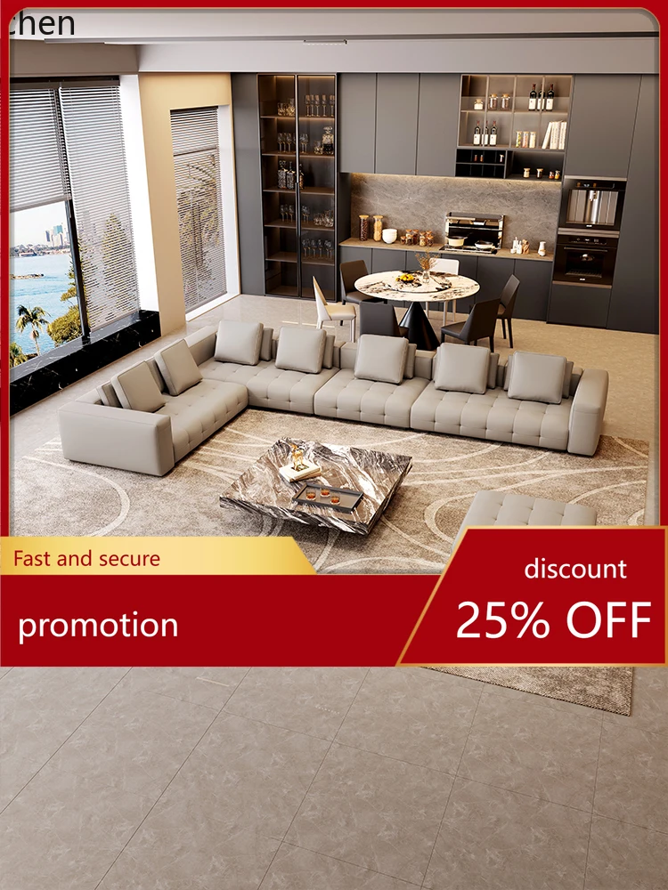 CZ Sofa Large Apartment Large Flat Floor Corner Minimalist Top Layer Sofa
CZ Sofa Large Apartment Large Flat Floor Corner Minimalist Top Layer Sofa