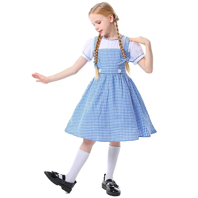 RT01 Umorden Blue Gingham Dorothy Costume for Girls Child Kids Farm Dress Short Halloween Book Week Fantasia Costumes*Jk2
RT01 Umorden Blue Gingham Dorothy Costume for Girls Child Kids Farm Dress Short Halloween Book Week Fantasia Costumes*Jk2