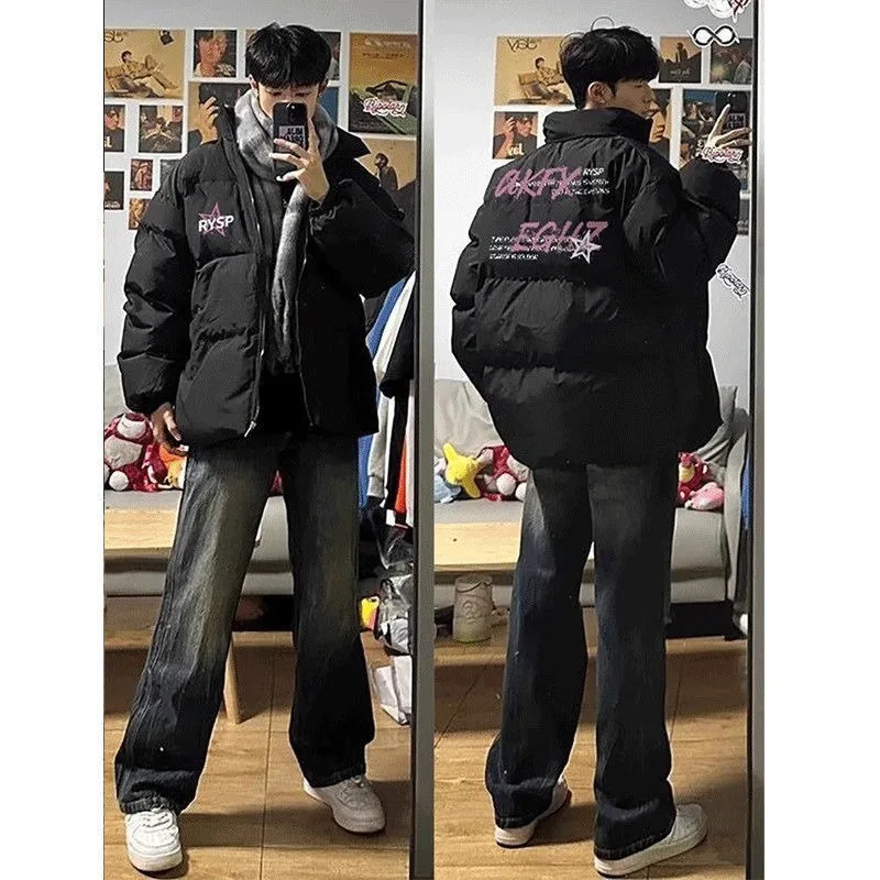 Simplified Sli American High Street Collared Cotton Jaet Men's Casual Individual Letter Print Cotton Coat Outerwear
Simplified Sli American High Street Collared Cotton Jaet Men's Casual Individual Letter Print Cotton Coat Outerwear