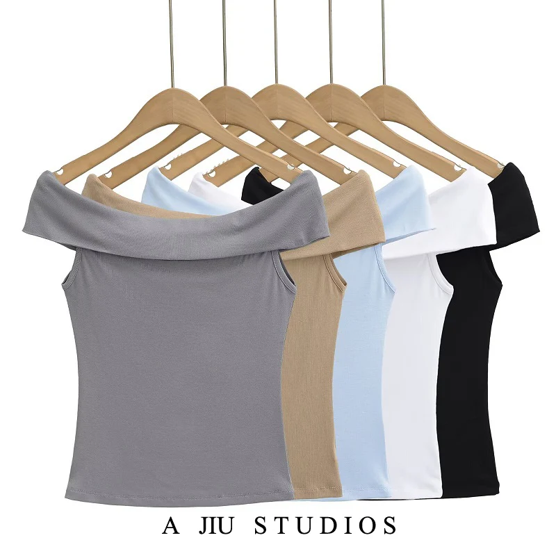 Sexy Spicy Girl Pure Desire Street Sle T-irt Women's Slim Fit ort Sve Waist Cinched oulder Bared Summer Design
Sexy Spicy Girl Pure Desire Street Sle T-irt Women's Slim Fit ort Sve Waist Cinched oulder Bared Summer Design