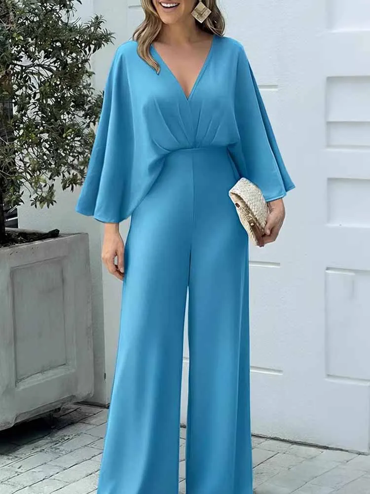 Простой однотонный летний комбинезон прямого кроя, элегантный офисный и повседневный стиль, длинные брюки, женский сексуальный комбинезон с V-образным вырезом и высокой талией
Простой однотонный летний комбинезон прямого кроя, элегантный офисный и повседневный стиль, длинные брюки, женский сексуальный комбинезон с V-образным вырезом и высокой талией