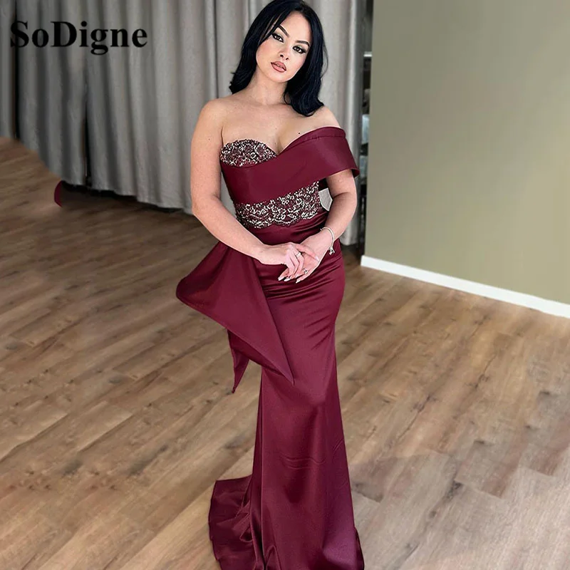 SoDigne Purple Beads Evening Dresses One Shoulder Mermaid Celebrity Gowns Bodycon Prom Bridal Even Dress Custom Made
SoDigne Purple Beads Evening Dresses One Shoulder Mermaid Celebrity Gowns Bodycon Prom Bridal Even Dress Custom Made