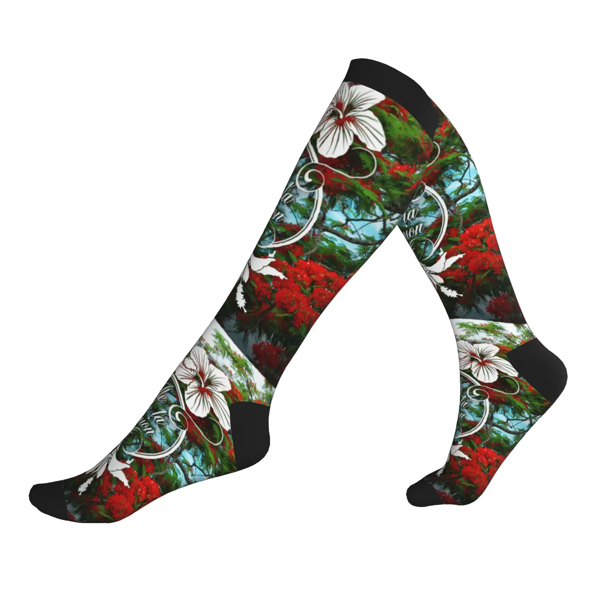 974 Reunion Island Men Women Sports Compression Socks Unisex Funny 3D Printing Flamboyant And Hibiscus Dress Socks
974 Reunion Island Men Women Sports Compression Socks Unisex Funny 3D Printing Flamboyant And Hibiscus Dress Socks