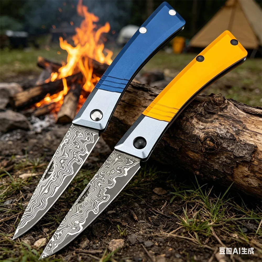 Brand-new multifunctional outdoor camping folding knife with an aluminum handle and Damascus steel blade portable fishing tool
Brand-new multifunctional outdoor camping folding knife with an aluminum handle and Damascus steel blade portable fishing tool