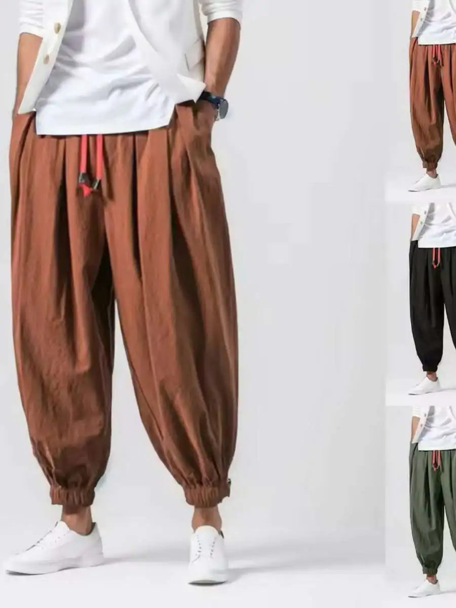 Loose Men's American Sle Lantern Leggings Harem Pants Wide Leg Casual Trousers Polyester Fiber Autumn Winter Thiened
Loose Men's American Sle Lantern Leggings Harem Pants Wide Leg Casual Trousers Polyester Fiber Autumn Winter Thiened