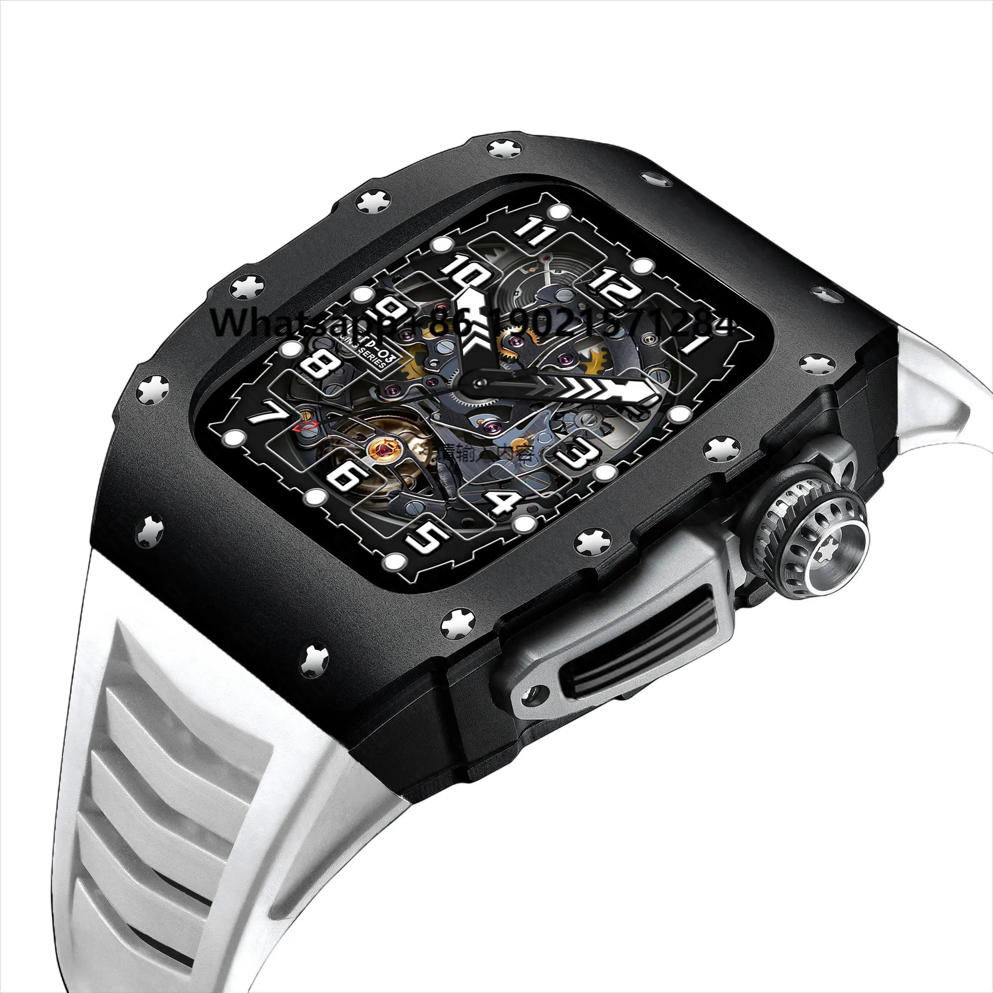 Luxury Case Carbon Fiber for Watch 8 Case 45mm Mod Kit Rubber Silicone Band for IWatch Series 7 SE 6 5 4 44mm
Luxury Case Carbon Fiber for Watch 8 Case 45mm Mod Kit Rubber Silicone Band for IWatch Series 7 SE 6 5 4 44mm