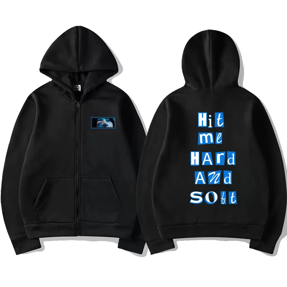 Hit Me Hard and Soft Merch 2026 Zipper Hoodie Men Women Hip Hop Fashion Pop Music Streetwear Unisex Fleece Cotton Zip Up Jacket
Hit Me Hard and Soft Merch 2026 Zipper Hoodie Men Women Hip Hop Fashion Pop Music Streetwear Unisex Fleece Cotton Zip Up Jacket