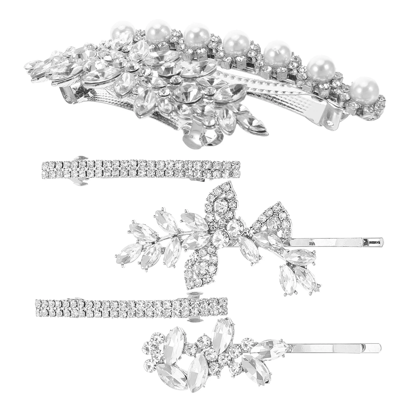 6Pcs Rhinestone Hair Clips Elegant Leaf Crystal Bobby Pins Bridal Hairpin Barrette for Brides Bridesmaids Flower Wedding
6Pcs Rhinestone Hair Clips Elegant Leaf Crystal Bobby Pins Bridal Hairpin Barrette for Brides Bridesmaids Flower Wedding