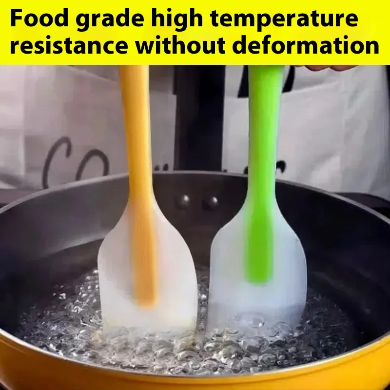 Cake Spatula Translucent Integrated Food Grade High Temperature Whipped Cream Scraper Silicone Spatula Baking Tool
Cake Spatula Translucent Integrated Food Grade High Temperature Whipped Cream Scraper Silicone Spatula Baking Tool