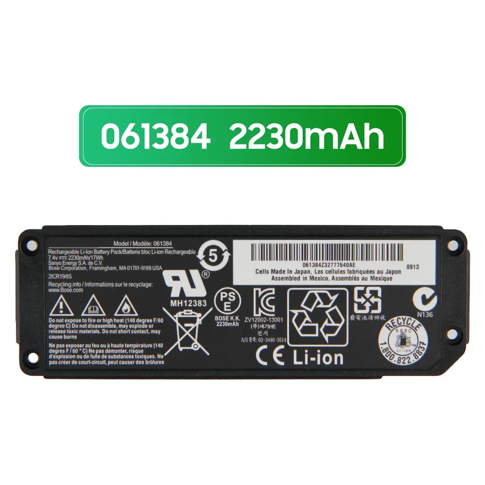 NEW Replacement Battery 063404 061384 061385for BOSE SoundLink Mini I Bluetooth Speaker
NEW Replacement Battery 063404 061384 061385for BOSE SoundLink Mini I Bluetooth Speaker