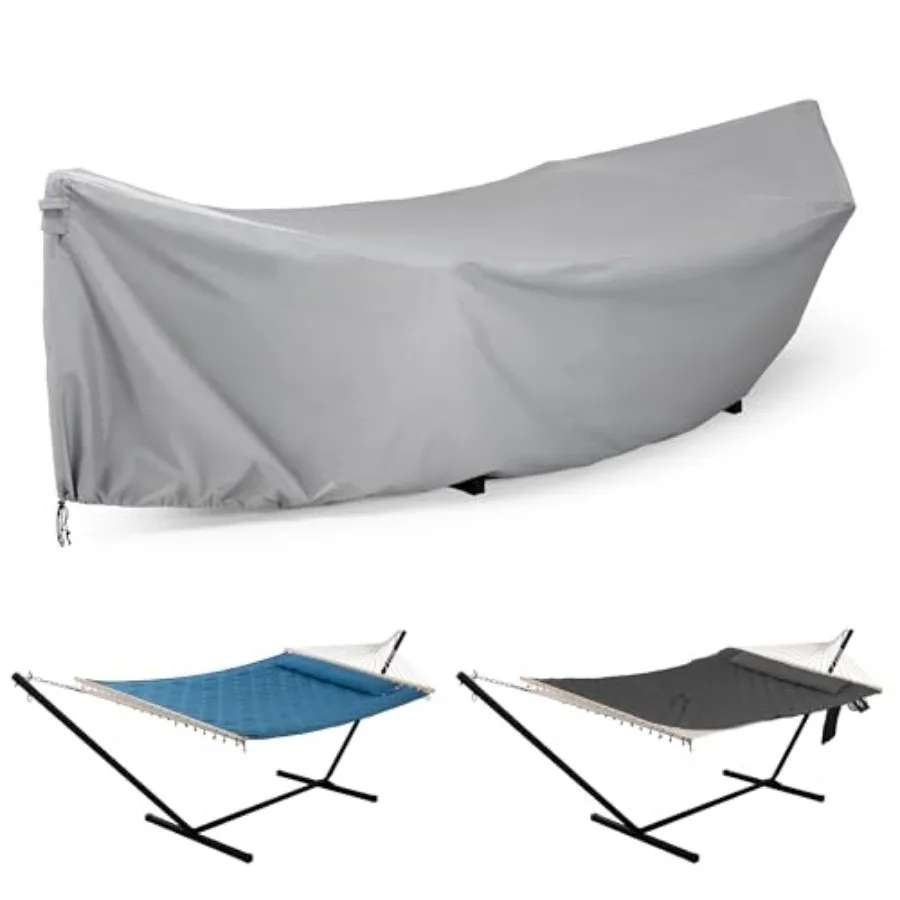 Upgraded Waterproof Hammock Cover Thickened PU Protective Cover Included Adjustable Buckle Strap for 12Feet Hammock Stand Grid
Upgraded Waterproof Hammock Cover Thickened PU Protective Cover Included Adjustable Buckle Strap for 12Feet Hammock Stand Grid