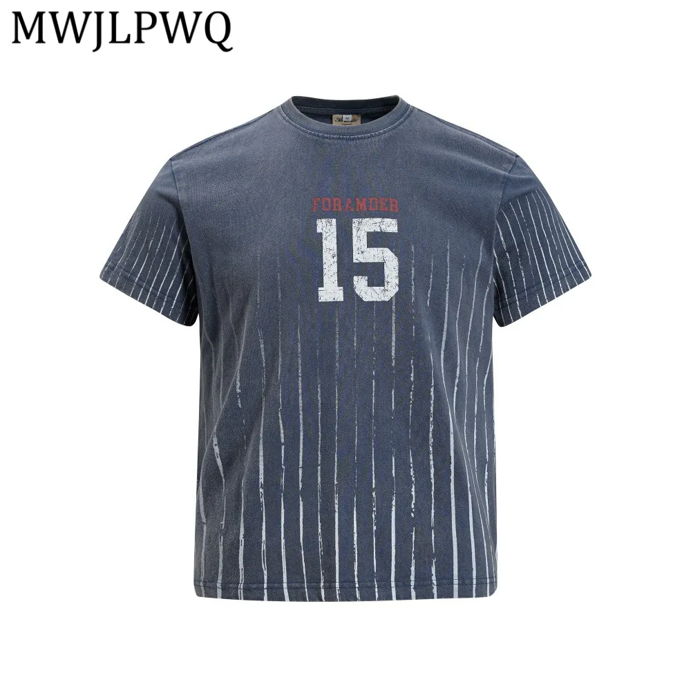 MWJLPWQ Punk Vintage Print Short-Sleeve T-Shirt Men's Loose Fit Cotton Round Neck Top Summer Ins Street Chic Striped Tee 15385
MWJLPWQ Punk Vintage Print Short-Sleeve T-Shirt Men's Loose Fit Cotton Round Neck Top Summer Ins Street Chic Striped Tee 15385