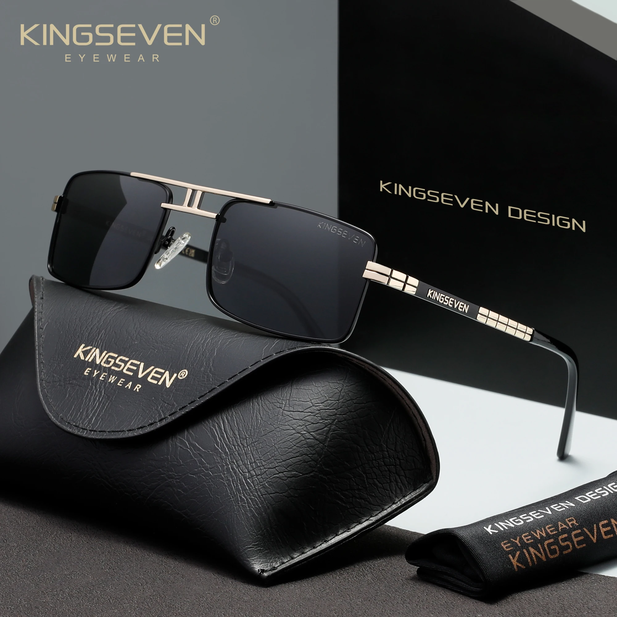 KINGSEVEN Polarized Sunglasses Men UV400 Rectangle Design Driving Fishing Driving Sun glasses Summer Eyewear
KINGSEVEN Polarized Sunglasses Men UV400 Rectangle Design Driving Fishing Driving Sun glasses Summer Eyewear