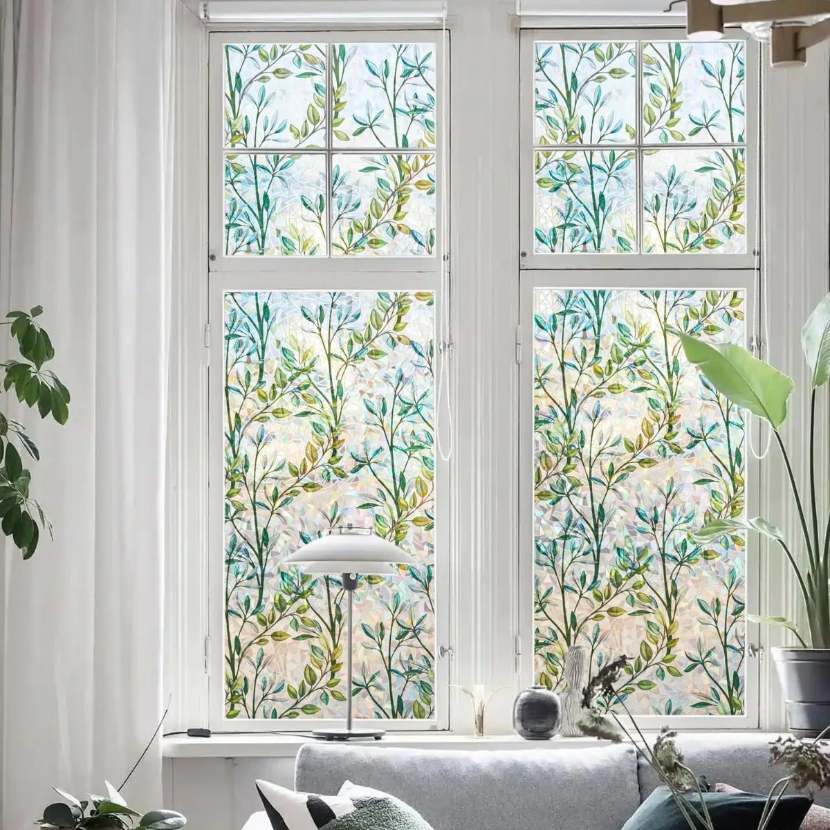Laser Colorful PVC Glass Film Decor Bathroom Green Leaves Pattern Electrostatic Adsorption Glass Stickers Window Privacy Film
Laser Colorful PVC Glass Film Decor Bathroom Green Leaves Pattern Electrostatic Adsorption Glass Stickers Window Privacy Film