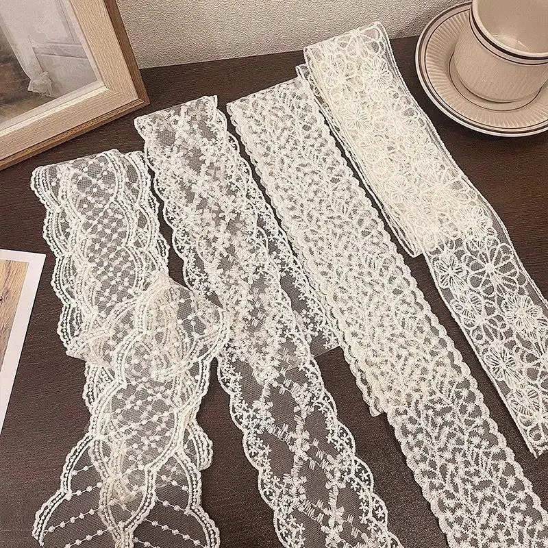 150/200cm Long Women Lace Floral Hair Scarf Elegant Embroidery Ribbon Scarves Lady Wrist Headbands Foulard Skinny Neckerchief
150/200cm Long Women Lace Floral Hair Scarf Elegant Embroidery Ribbon Scarves Lady Wrist Headbands Foulard Skinny Neckerchief