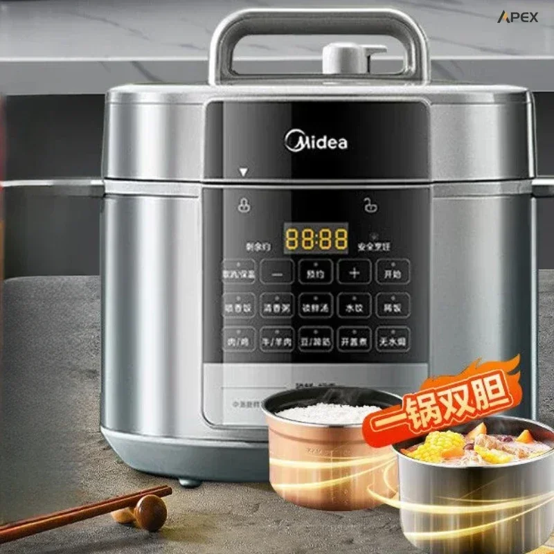 Household electric cooker. Intelligent. 5L. Double-tank. Fresh. Multi-func as rice cooker.
Household electric cooker. Intelligent. 5L. Double-tank. Fresh. Multi-func as rice cooker.