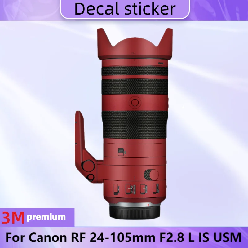 Для Canon RF 24-105 мм F2.8 L IS USM наклейка на рассеиватель, защитная пленка, наклейка, защита от царапин, искусственная кожа F/2,8
Для Canon RF 24-105 мм F2.8 L IS USM наклейка на рассеиватель, защитная пленка, наклейка, защита от царапин, искусственная кожа F/2,8