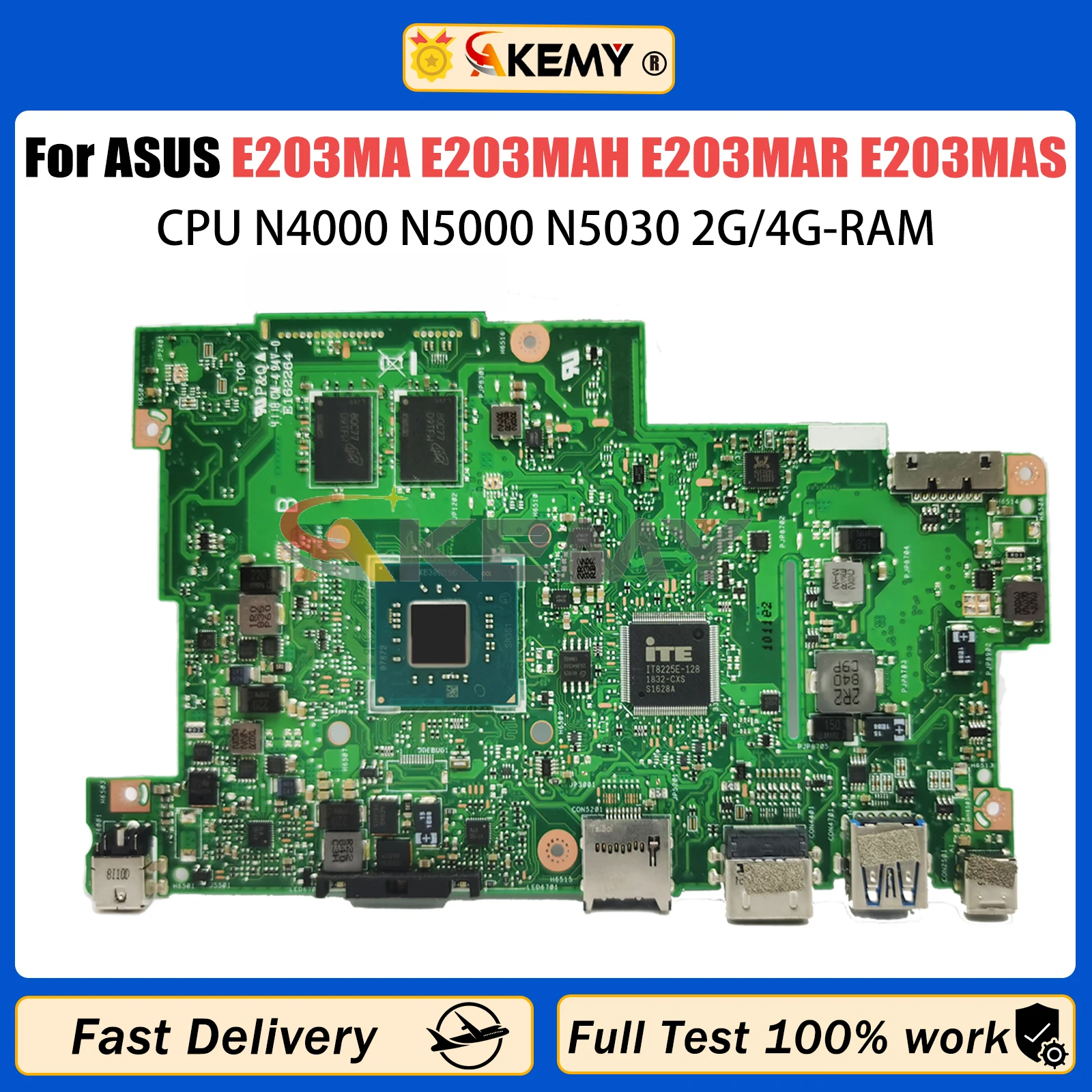 AKEMY E203MA материнская плата для ASUS E203MAH E203MAR E203MAS L203MAH материнская плата для ноутбука N4000 N5000 N5030
AKEMY E203MA материнская плата для ASUS E203MAH E203MAR E203MAS L203MAH материнская плата для ноутбука N4000 N5000 N5030