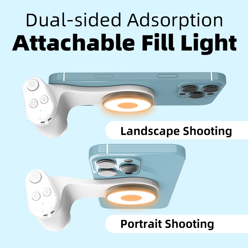 Magnetic Phone Grip with Remote Zoom Trigger for Video Recording Anti Slip Handheld Stabilizer for All Smartphones
Magnetic Phone Grip with Remote Zoom Trigger for Video Recording Anti Slip Handheld Stabilizer for All Smartphones