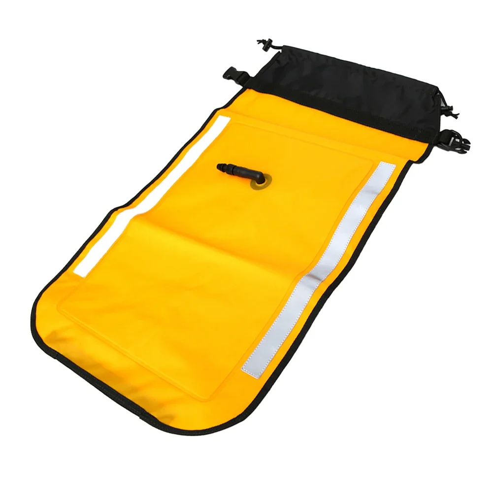 Inflatable Paddle Floating Bag for Safety on For Kayaks and Rubber Boats Bright Yellow with Storage Compartment
Inflatable Paddle Floating Bag for Safety on For Kayaks and Rubber Boats Bright Yellow with Storage Compartment