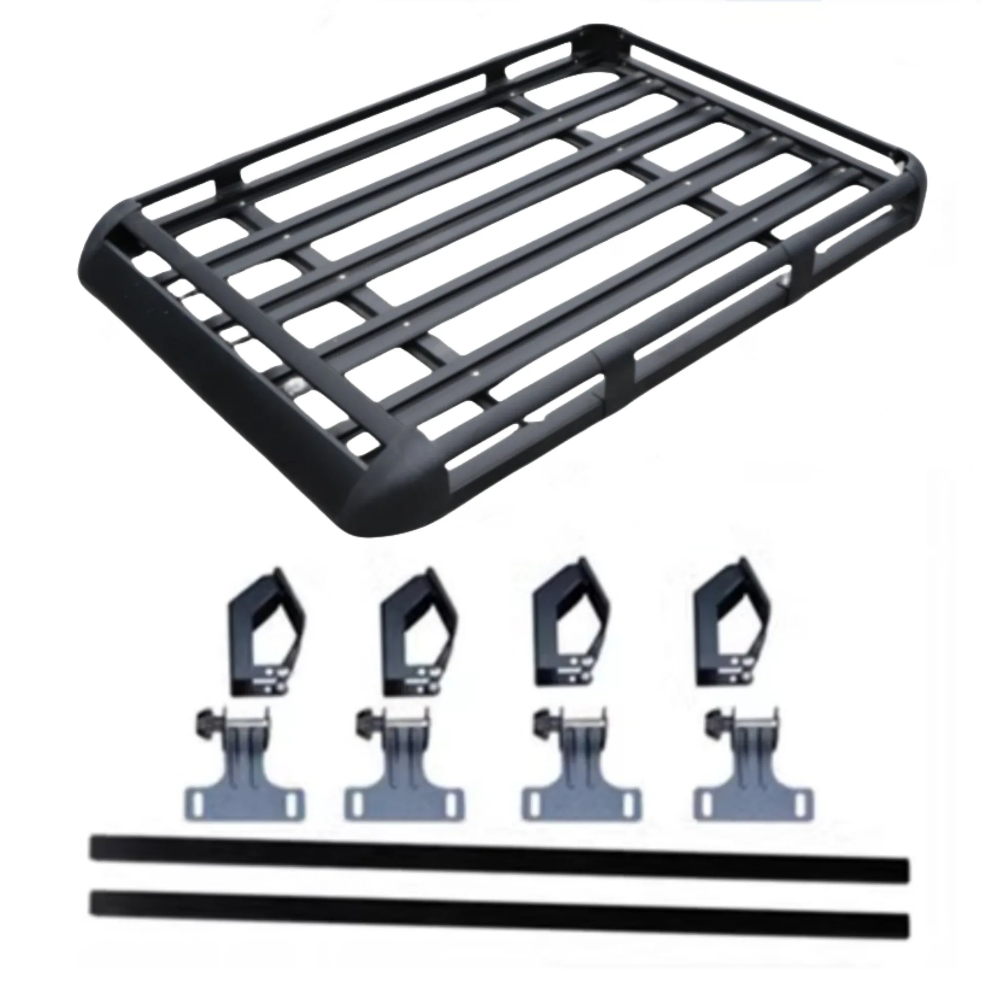 Black Roof Luggage Rack for SUVs, Aluminum Alloy Double-layer Roof Luggage Frame
Black Roof Luggage Rack for SUVs, Aluminum Alloy Double-layer Roof Luggage Frame