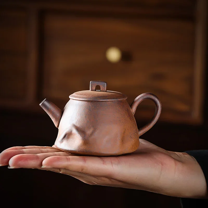 110ML Retro Japanese Style Pot Teapot Kung Fu Coarse pottery Tea Making Device Tea Infuser Tea Kettle Chinese Small Teapot
110ML Retro Japanese Style Pot Teapot Kung Fu Coarse pottery Tea Making Device Tea Infuser Tea Kettle Chinese Small Teapot