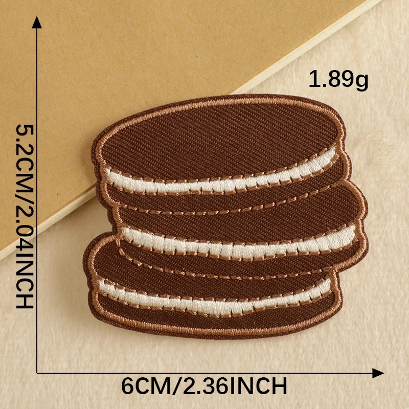 Food Cookies Embroidered Self-adhesive Patches for DIY Clothing Bags Dress Shoes Jackets T-shirt Jeans Hats
Food Cookies Embroidered Self-adhesive Patches for DIY Clothing Bags Dress Shoes Jackets T-shirt Jeans Hats