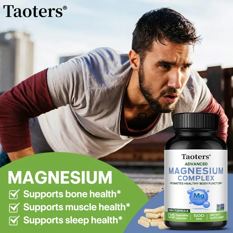 Taoters High Absorption Magnesium Complex Capsules - Dietary Supplement for Muscle, Bone, Nerve Health, Non-GMO - 120 Capsules
Taoters High Absorption Magnesium Complex Capsules - Dietary Supplement for Muscle, Bone, Nerve Health, Non-GMO - 120 Capsules