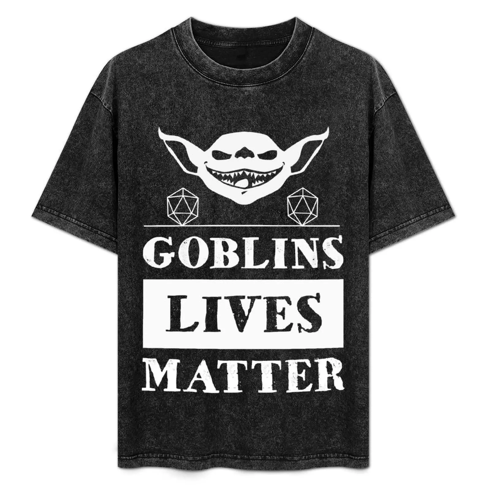 Goblins lives matters T-Shirt Vintage Print Crew Neck Tee
Goblins lives matters T-Shirt Vintage Print Crew Neck Tee