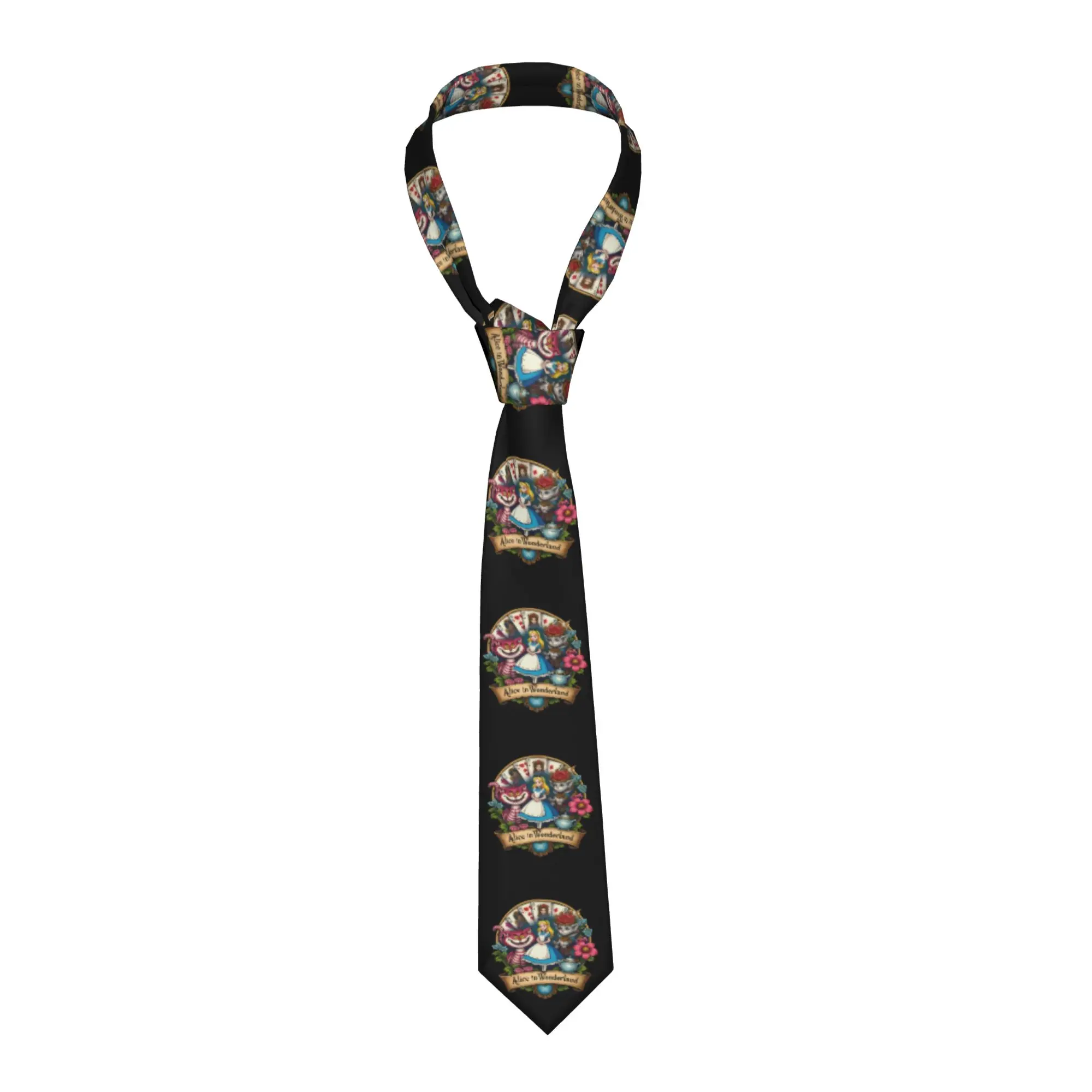Модный галстук «Алиса в стране чудес» для вечеринок, персонализированный мужской галстук
Модный галстук «Алиса в стране чудес» для вечеринок, персонализированный мужской галстук