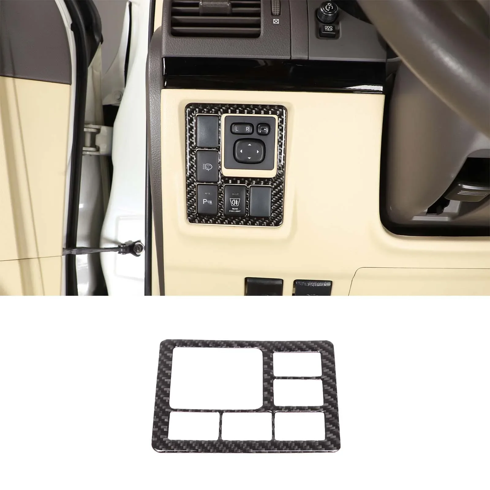 For Toyota Land Cruiser Prado FJ150 150 2010-17 Soft Carbon Fiber Car Rear View Mirror Adjustment Switch Sticker Car Accessories
For Toyota Land Cruiser Prado FJ150 150 2010-17 Soft Carbon Fiber Car Rear View Mirror Adjustment Switch Sticker Car Accessories