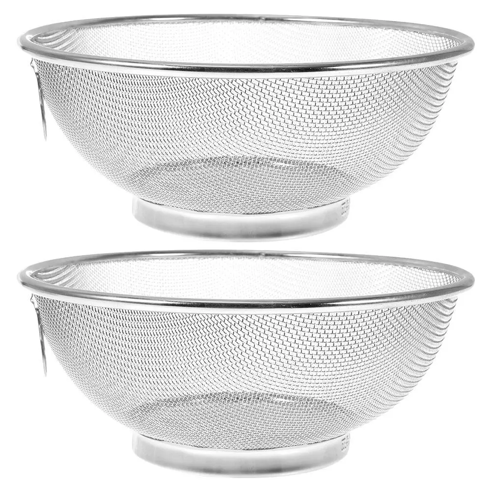 2Pcs Stainless Steel Mesh Strainer 18Cm Ultra Fine Filter Basket for Kitchen Cooking Frying Oil Residue Removal Fryer Strainer
2Pcs Stainless Steel Mesh Strainer 18Cm Ultra Fine Filter Basket for Kitchen Cooking Frying Oil Residue Removal Fryer Strainer