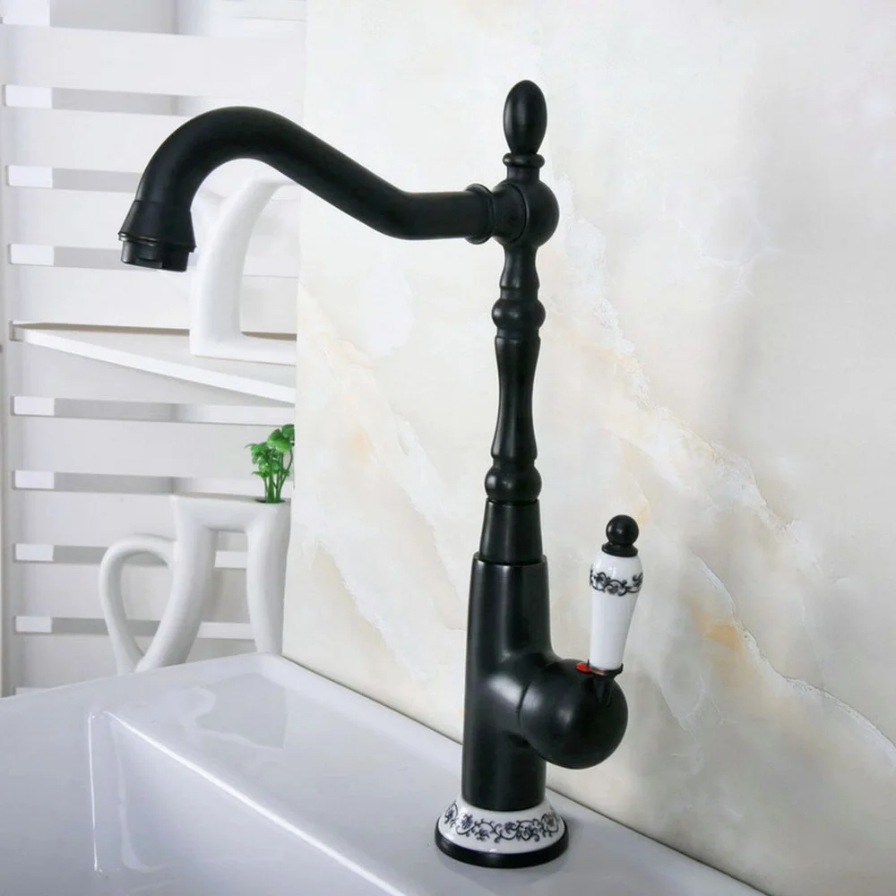 Bathroom Faucet Oil Rubbed Bronze Single Handle Hot & Cold Water Mixer Taps Wash Basin Bathroom Deck Mounted znf650
Bathroom Faucet Oil Rubbed Bronze Single Handle Hot & Cold Water Mixer Taps Wash Basin Bathroom Deck Mounted znf650