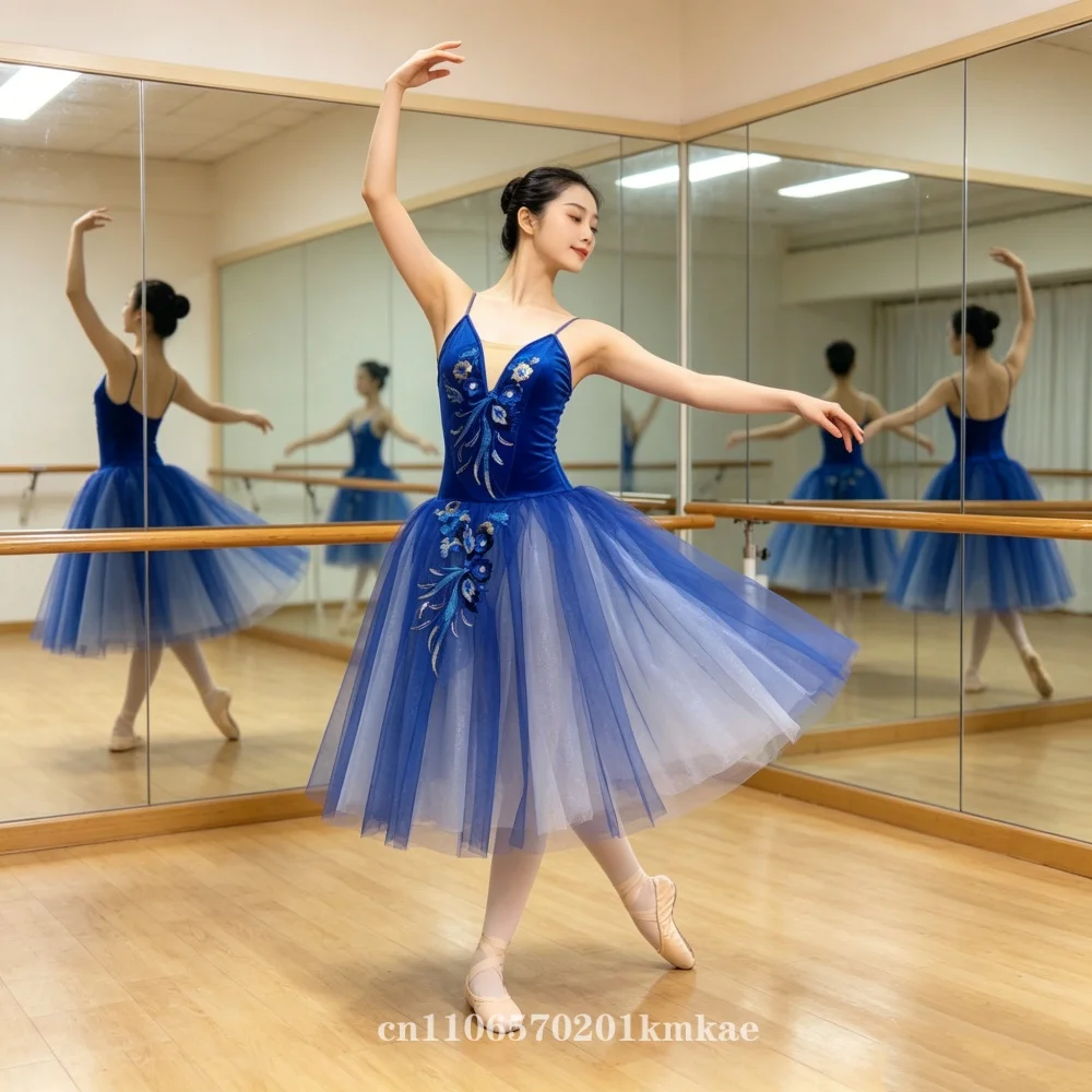Long Ballet Tutu Skirts Flower Lace Dress Performance Costumes Princess Dance Practice Romantic Dress
Long Ballet Tutu Skirts Flower Lace Dress Performance Costumes Princess Dance Practice Romantic Dress