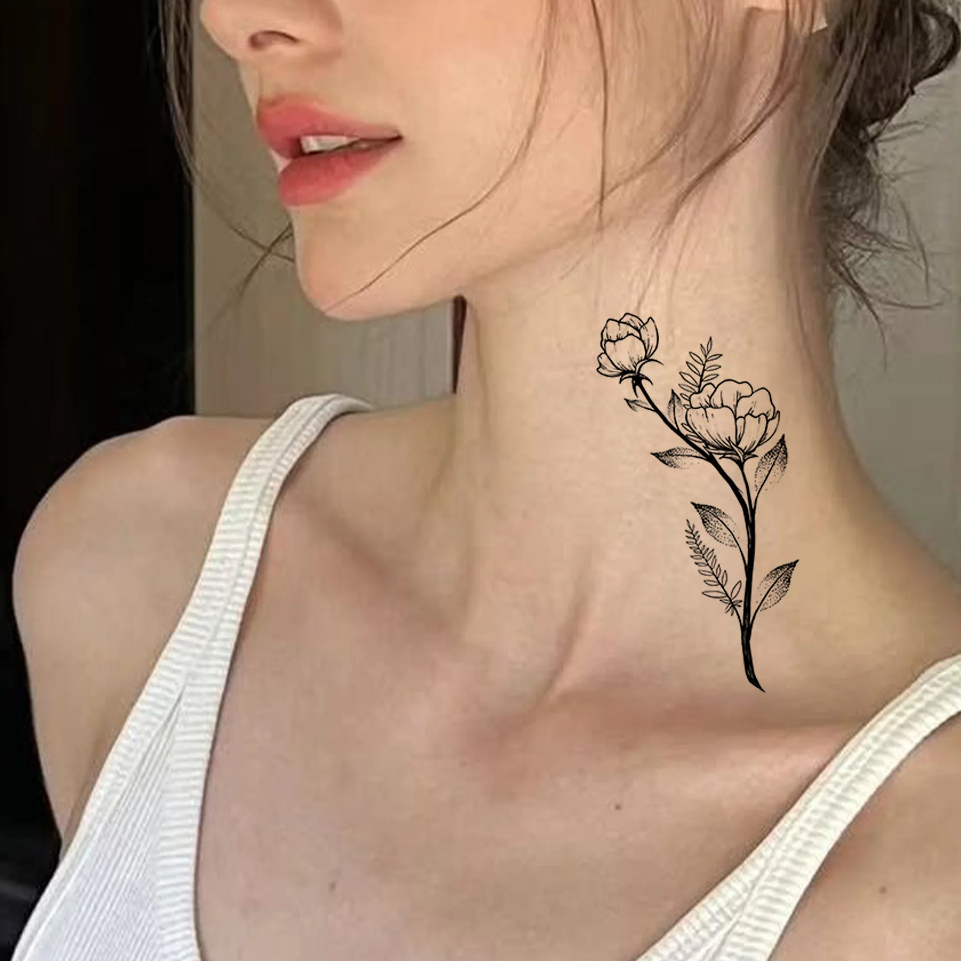 Water Transfer Tattoo Stickers One Rose Design Ins Style for Neck Hand Back Durable Easy Apply
Water Transfer Tattoo Stickers One Rose Design Ins Style for Neck Hand Back Durable Easy Apply