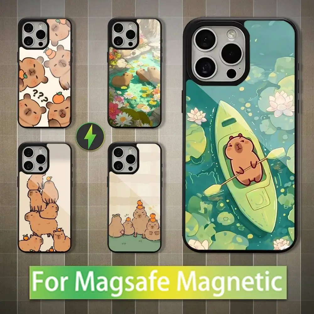 Cute Cartoon Capybara Phone Case For iPhone 16,15,14,13,12,11,Pro,Max,Plus,Mini,Magsafe,Magnetic Wireless Charging Case
Cute Cartoon Capybara Phone Case For iPhone 16,15,14,13,12,11,Pro,Max,Plus,Mini,Magsafe,Magnetic Wireless Charging Case